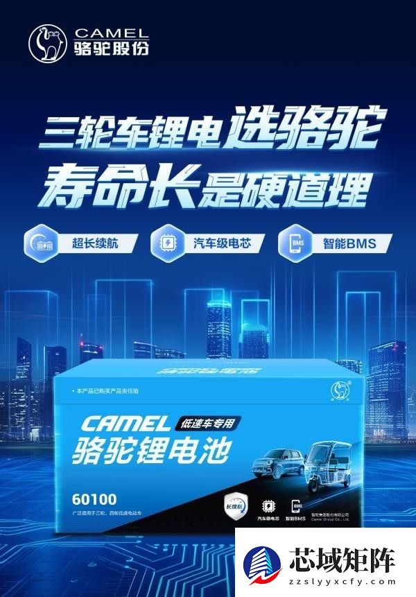 车规级技术加持！骆驼发布低速车专用锂电池
