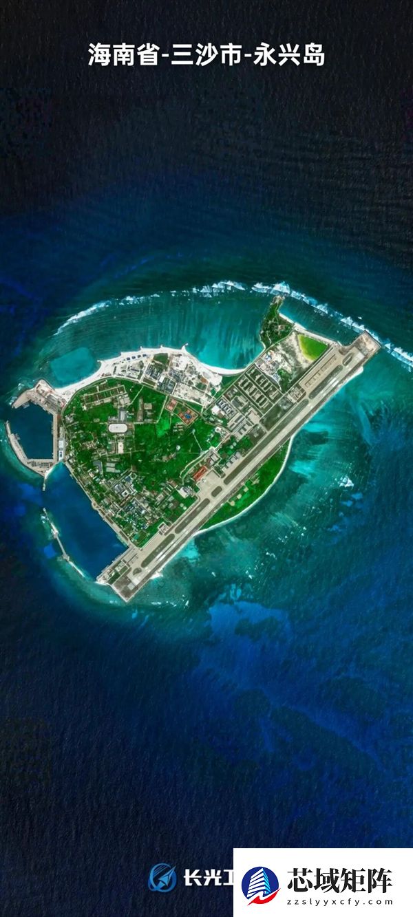 卫星镜头下的三沙市：美得如此深邃！