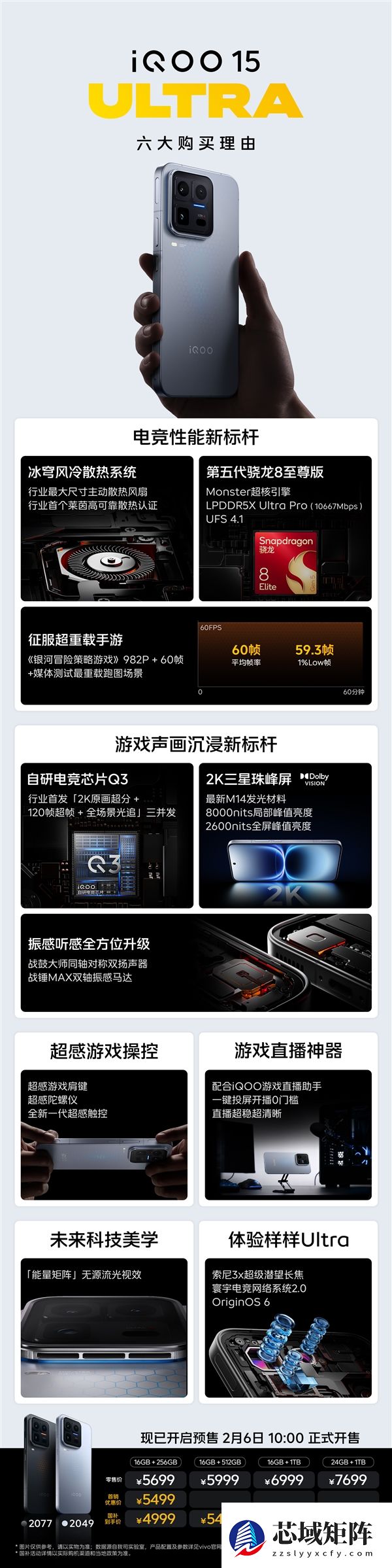 iQOO 15 Ultra首销：2026年首款性能Ultra 4999元起