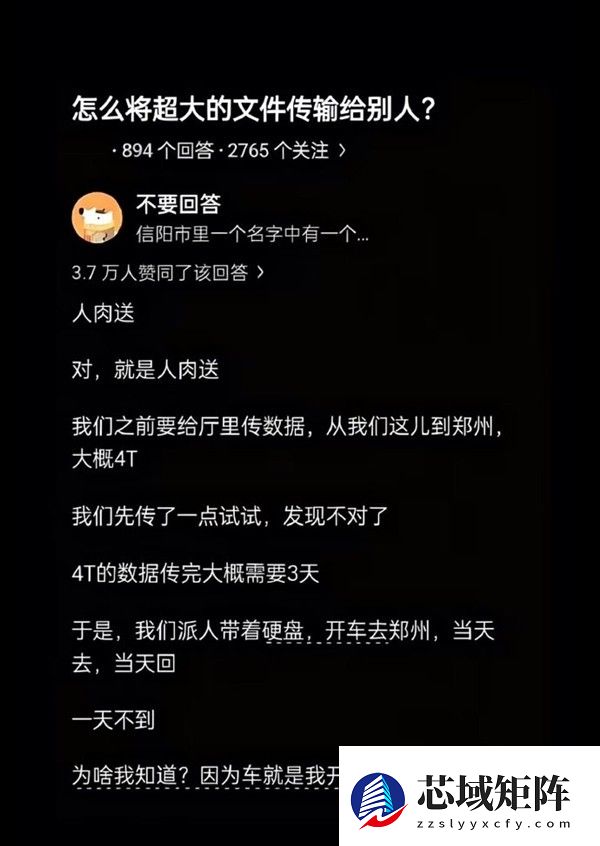 4TB数据传输难？物理搬运竟比网络更快