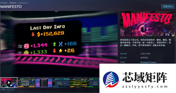 体验一把黑心老板！Steam经营游戏《MANIFESTO》试玩上线：榨干员工后一脚踢开