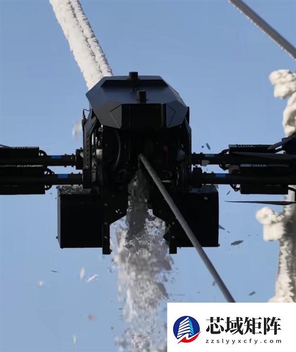 10分钟清除500米10倍于人工 新款飞行除冰机器人上线