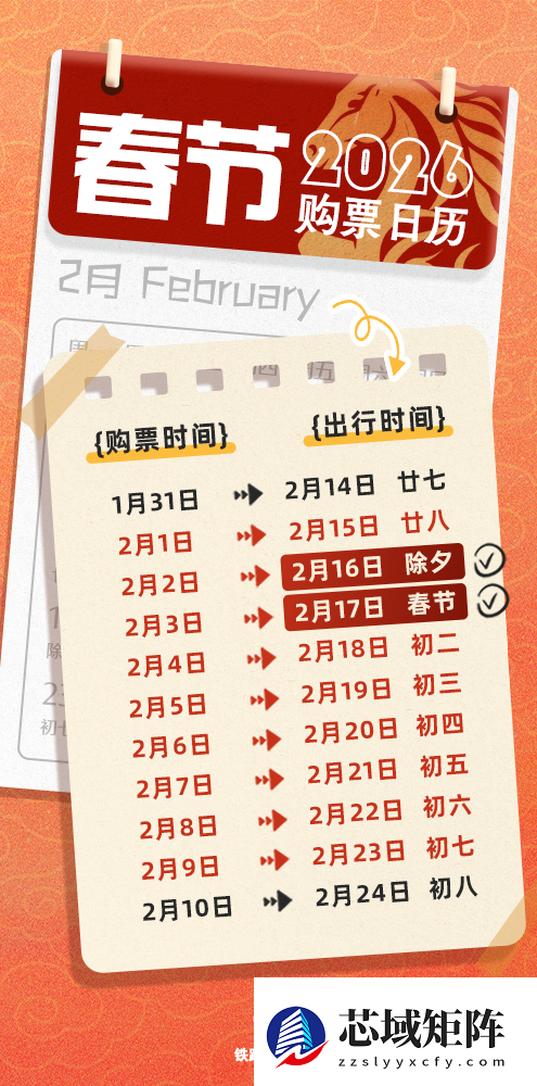 明天开抢！春节假期首日火车票2月1日开售 12306这些新功能别错过