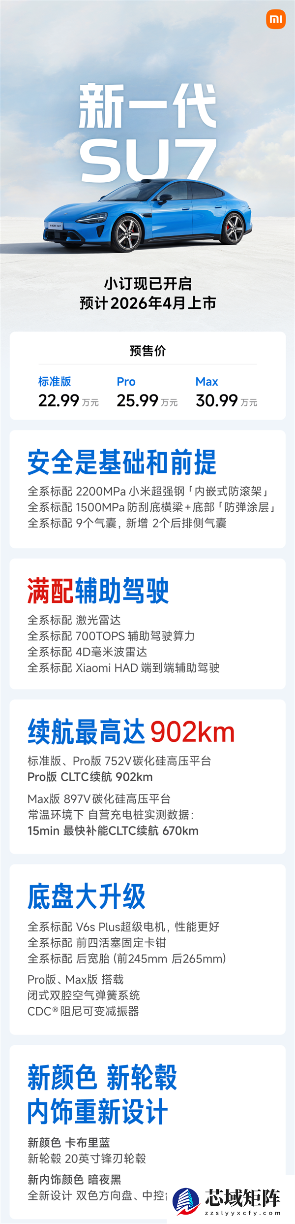 雷军：新一代小米SU7已结束研发准备量产！2月13日左右展车到店