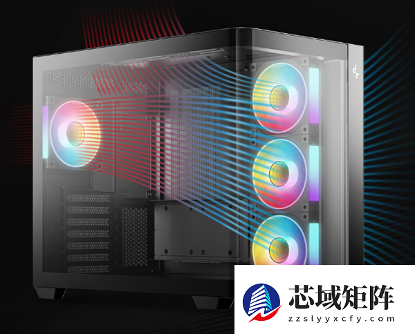 双仓结构！九州风神CG530U 4F曲面玻璃海景房机箱首发499元起