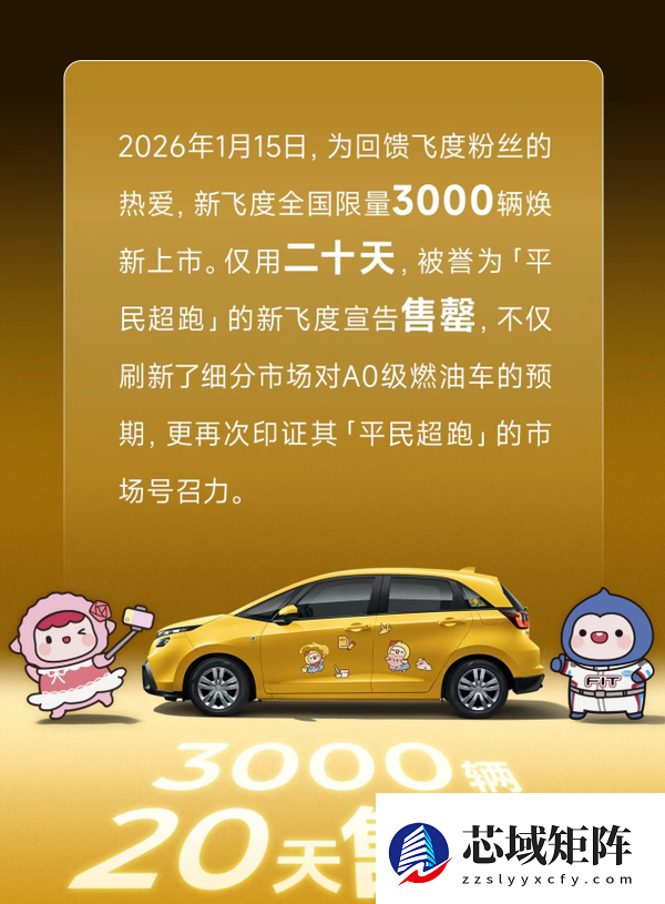 50万级平民超跑！新款本田飞度上市20天售罄 4S店还要加价提