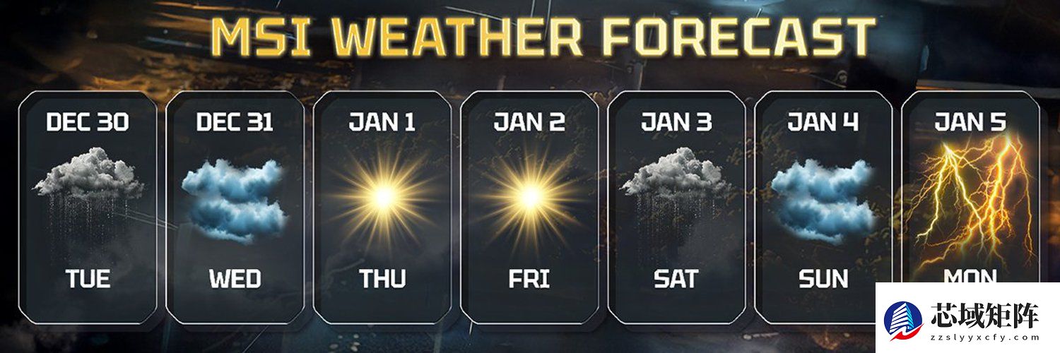 微星天气预报暗示2026年1月5日发布LIGHTNING显卡