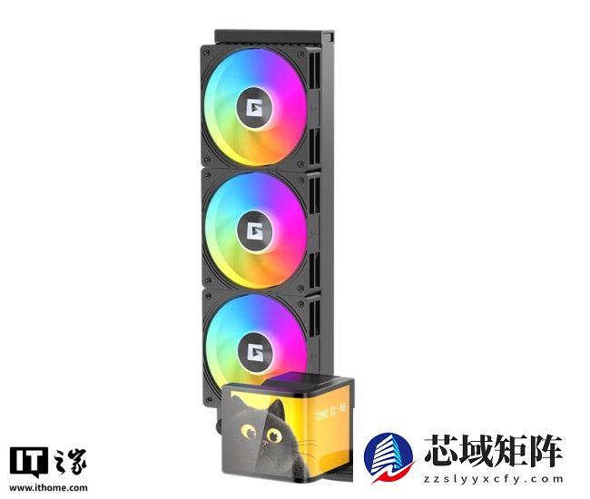 艾湃电竞推出 YOGA 360 一体式水冷散热器：冷头配曲面屏，黑白双色定价均为 799 元