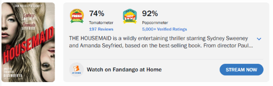 爆冷逆袭！悉尼妹新电影《家弑服务》票房干翻口碑神作《罪人》