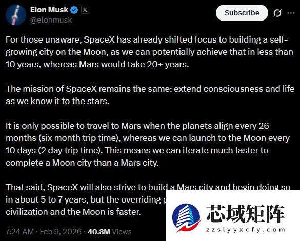 马斯克为何将重心转向月球