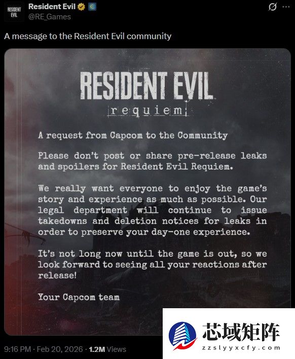 卡普空恳求大家不要剧透