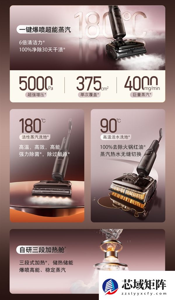 石头洗地机A30 Pro Steam 2.0上市：180℃活性蒸汽，不止于清洁 更守护健康