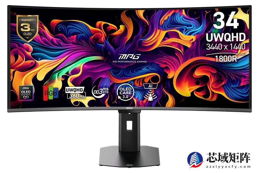 微星2026推34英寸360Hz QD-OLED电竞显示器