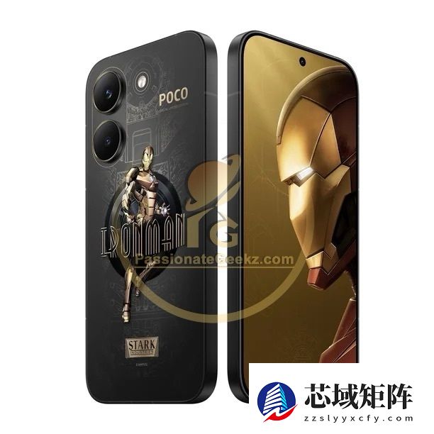 小米 POCO X8 Pro 钢铁侠联名版手机渲染图曝光