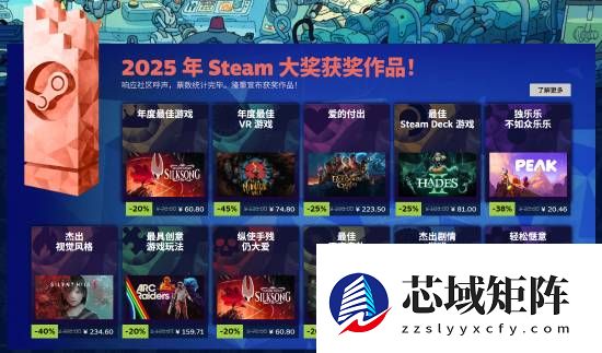 空洞骑士：丝之歌横扫Steam年度大奖