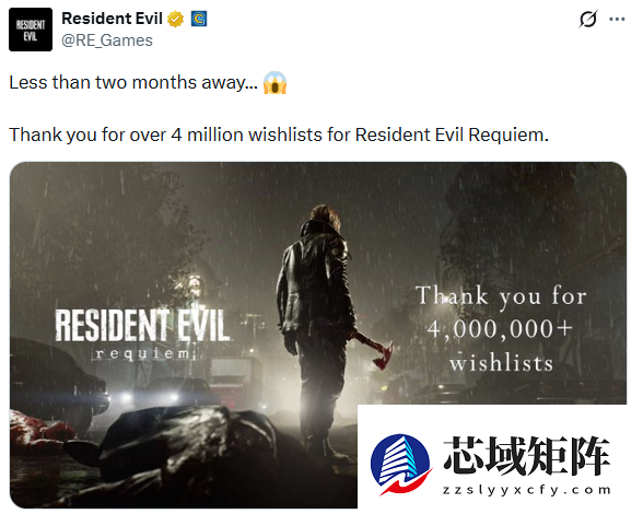 生化危机9：安魂曲预售破四百万，双主角叙事引燃2026年大作期待