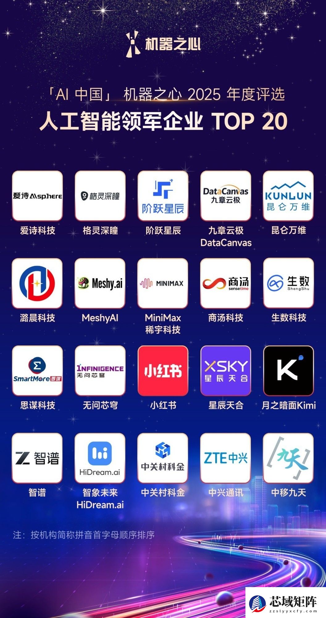 智象未来入选「AI中国」机器之心2025年度「人工智能领军企业TOP 20」